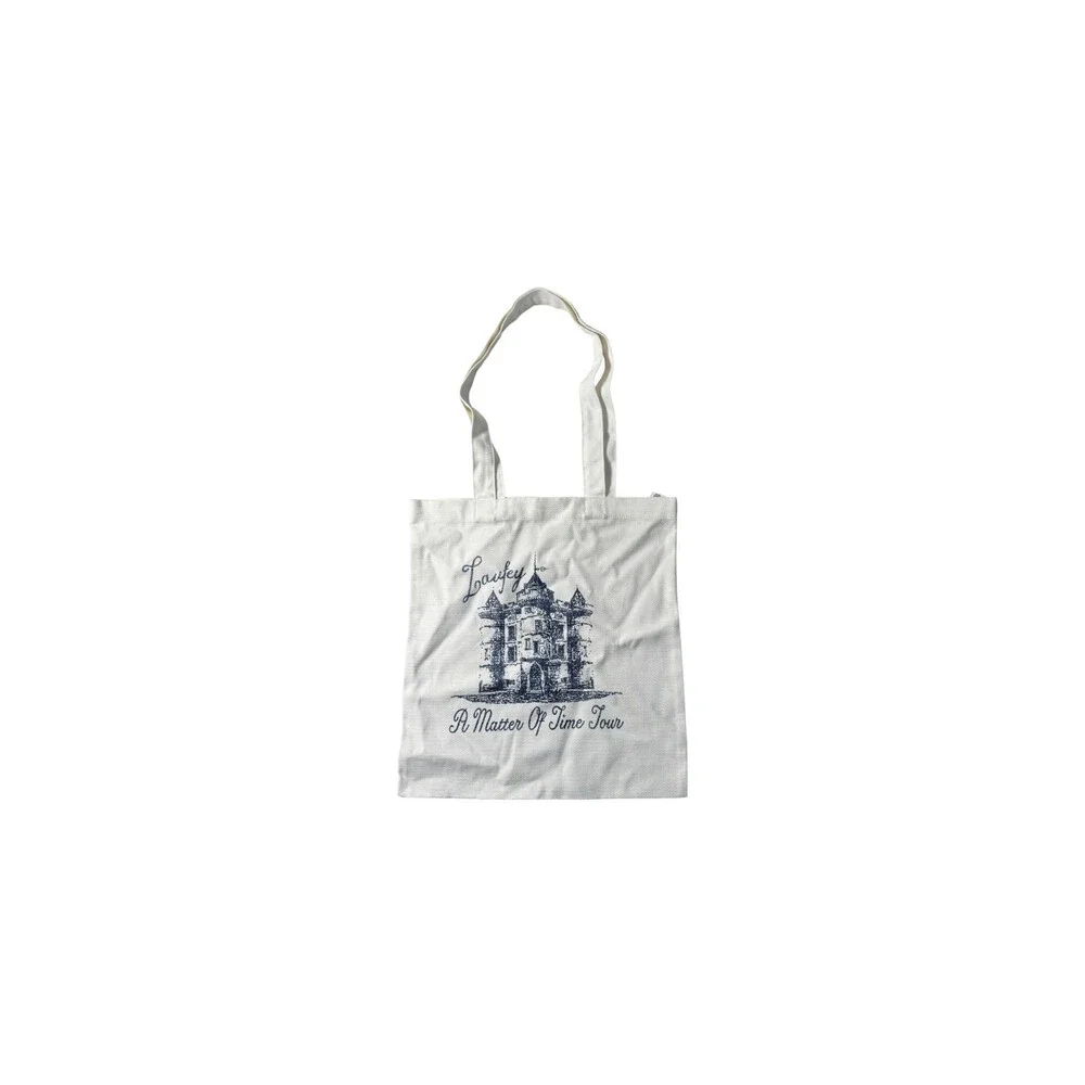 Laufey Tour exclusive Matter of Time Tote Bag White